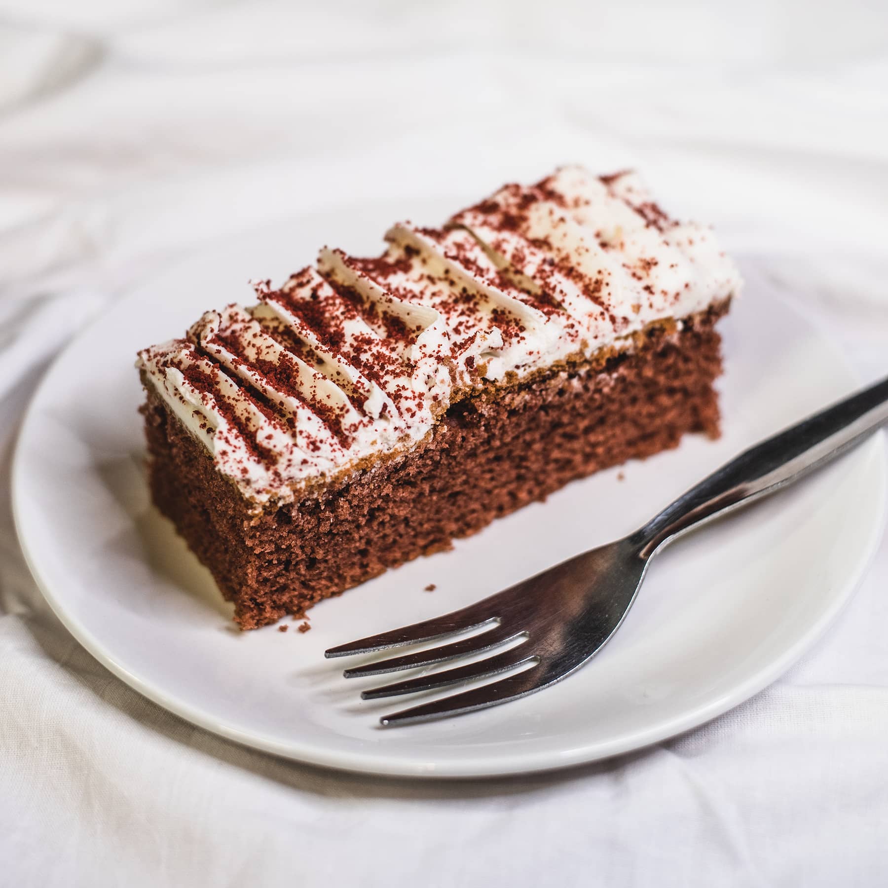 Buttercream Slices: Red Velvet Buttercream Slices: Red Velvet